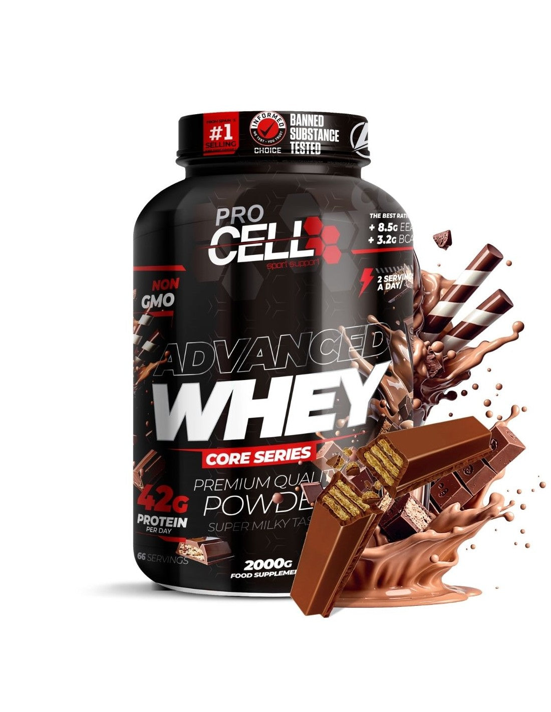 Whey core 2kg - 100% whey protein
