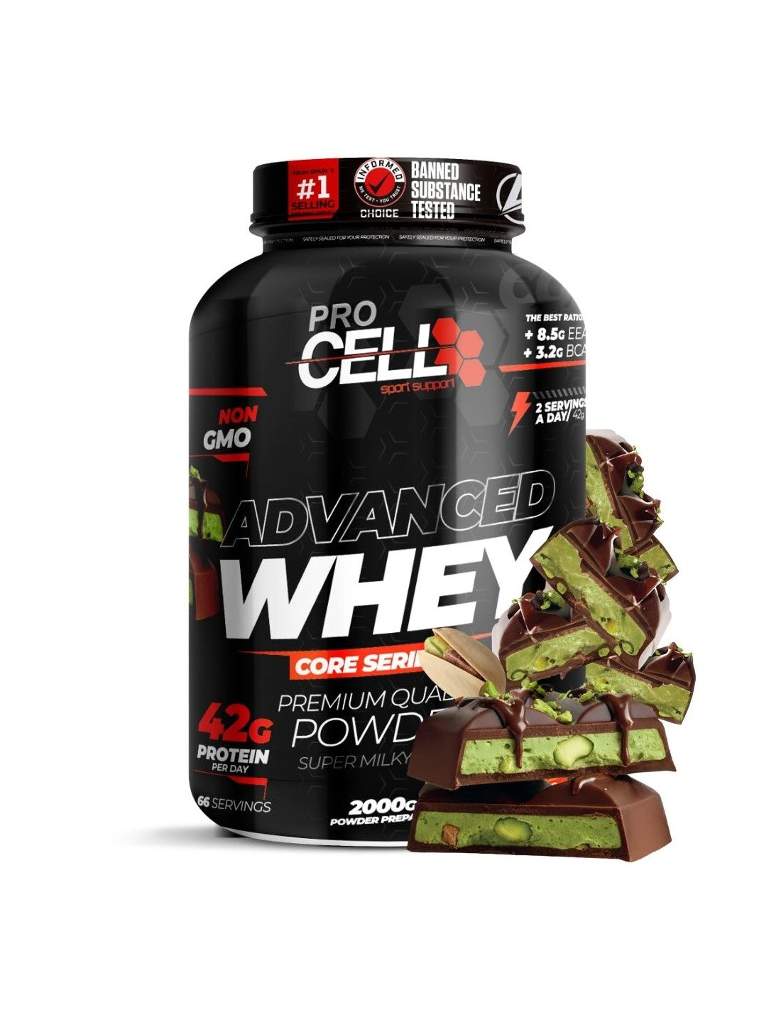 Whey core 2kg - 100% whey protein