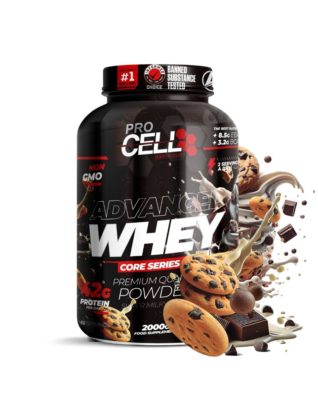 Whey core 2kg - 100% whey protein