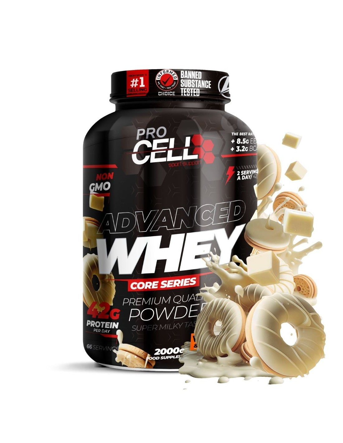 Whey core 2kg - 100% whey protein