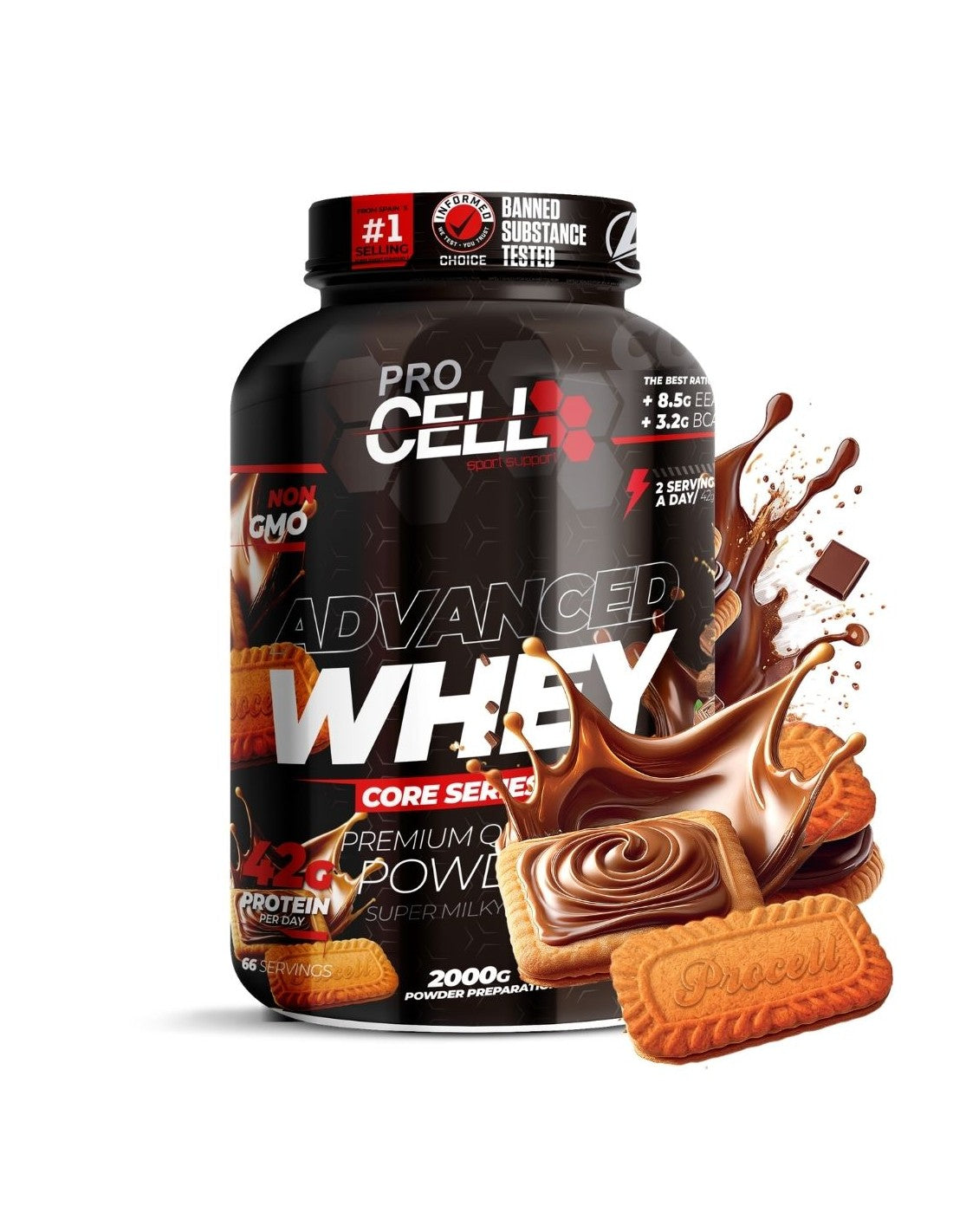 Whey Core - Proteina Concentrada de Suero de Leche